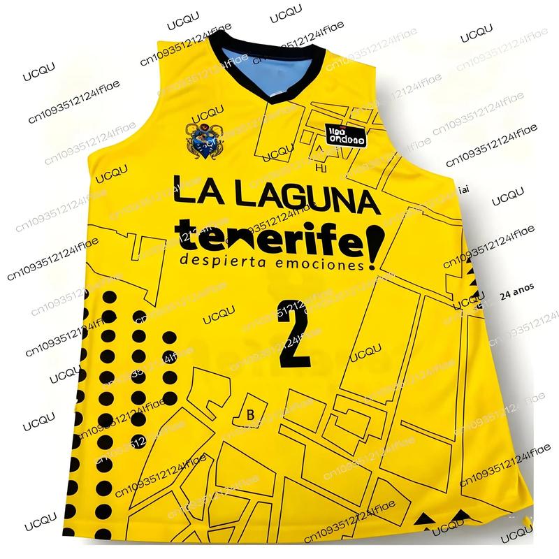 Camisa De Basquete Masculina De Secagem Rápida Tenerife 2025 Home